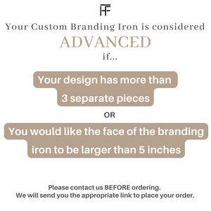 Handmade Custom Branding Iron - ADVANCED - The Heritage Forge