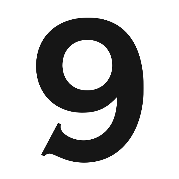 0-9 Number Branding Iron Numbers - 3/4" Copperplate Straight Steel