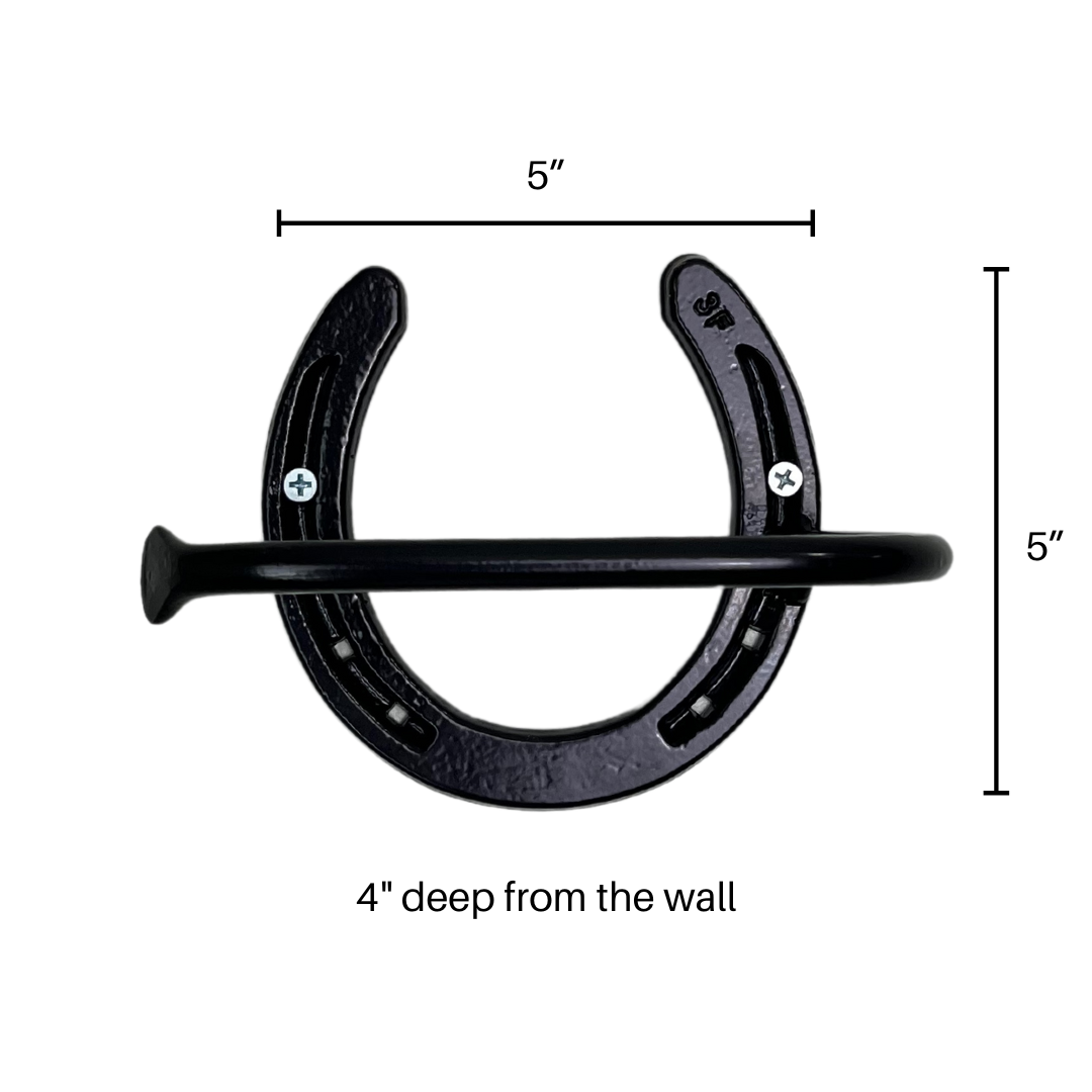 Rustic Horseshoe Toilet Paper Holder