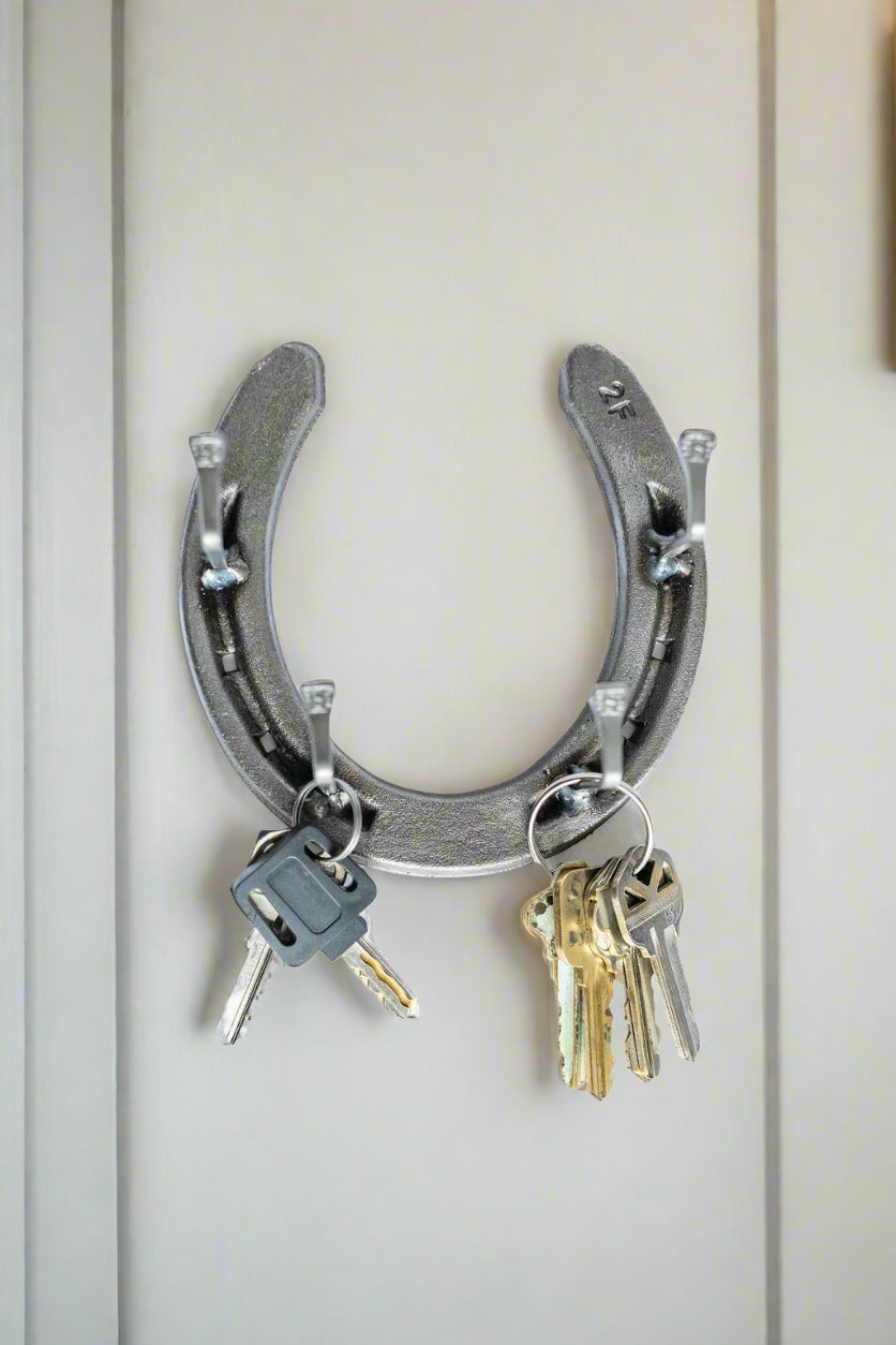 The Heritage Forge - Horseshoe and Horseshoe Nail Key Holder
