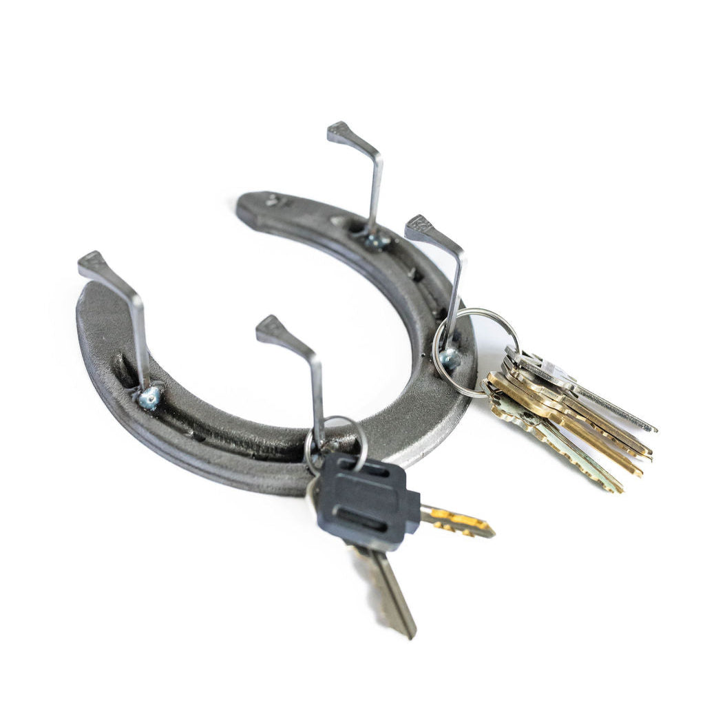 The Heritage Forge - Horseshoe and Horseshoe Nail Key Holder