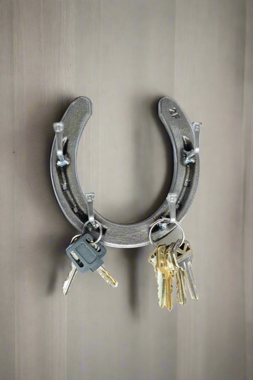The Heritage Forge - Horseshoe and Horseshoe Nail Key Holder