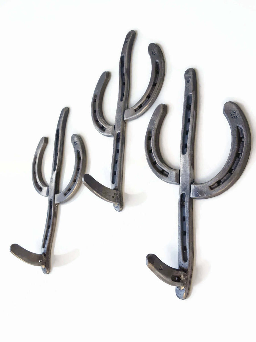 Rustic Horseshoe Cactus Hanger Hooks The Heritage