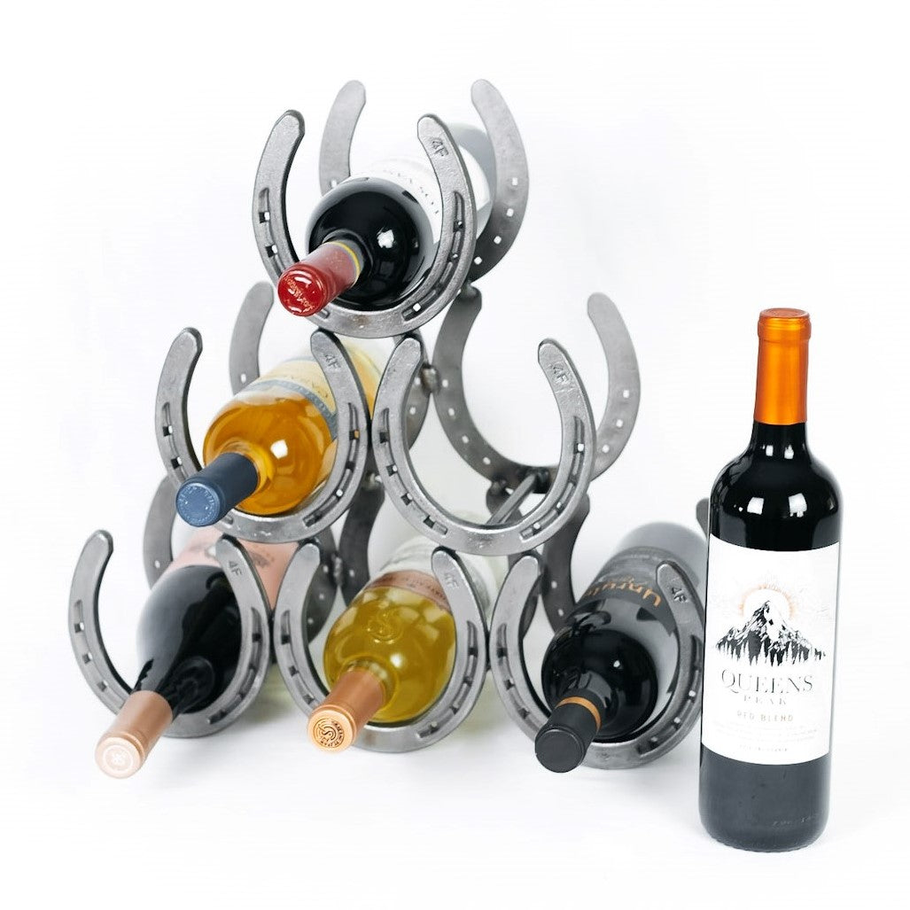 Horseshoe Wine Bottle Holder - 6 Bottles