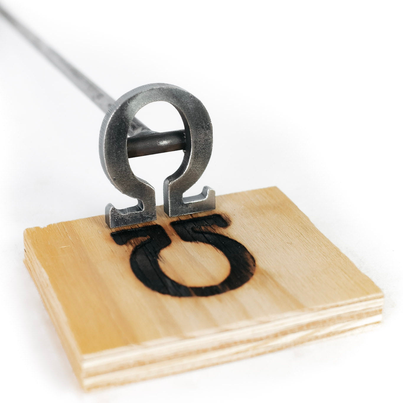 Greek Omega Branding Iron - 2.5" - BBQ Branding Iron - College - BBQ Branding Iron - College - BBQ, Crafts, Woodworking Projects - The Heritage Forge