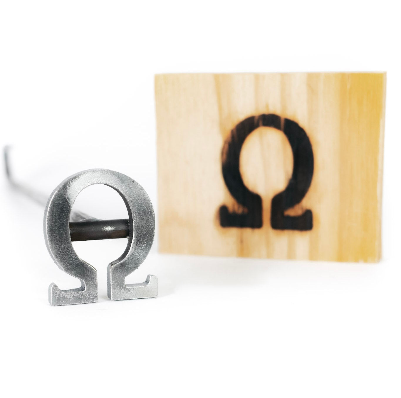 Greek Omega Branding Iron - 2.5" - BBQ Branding Iron - College - BBQ Branding Iron - College - BBQ, Crafts, Woodworking Projects - The Heritage Forge