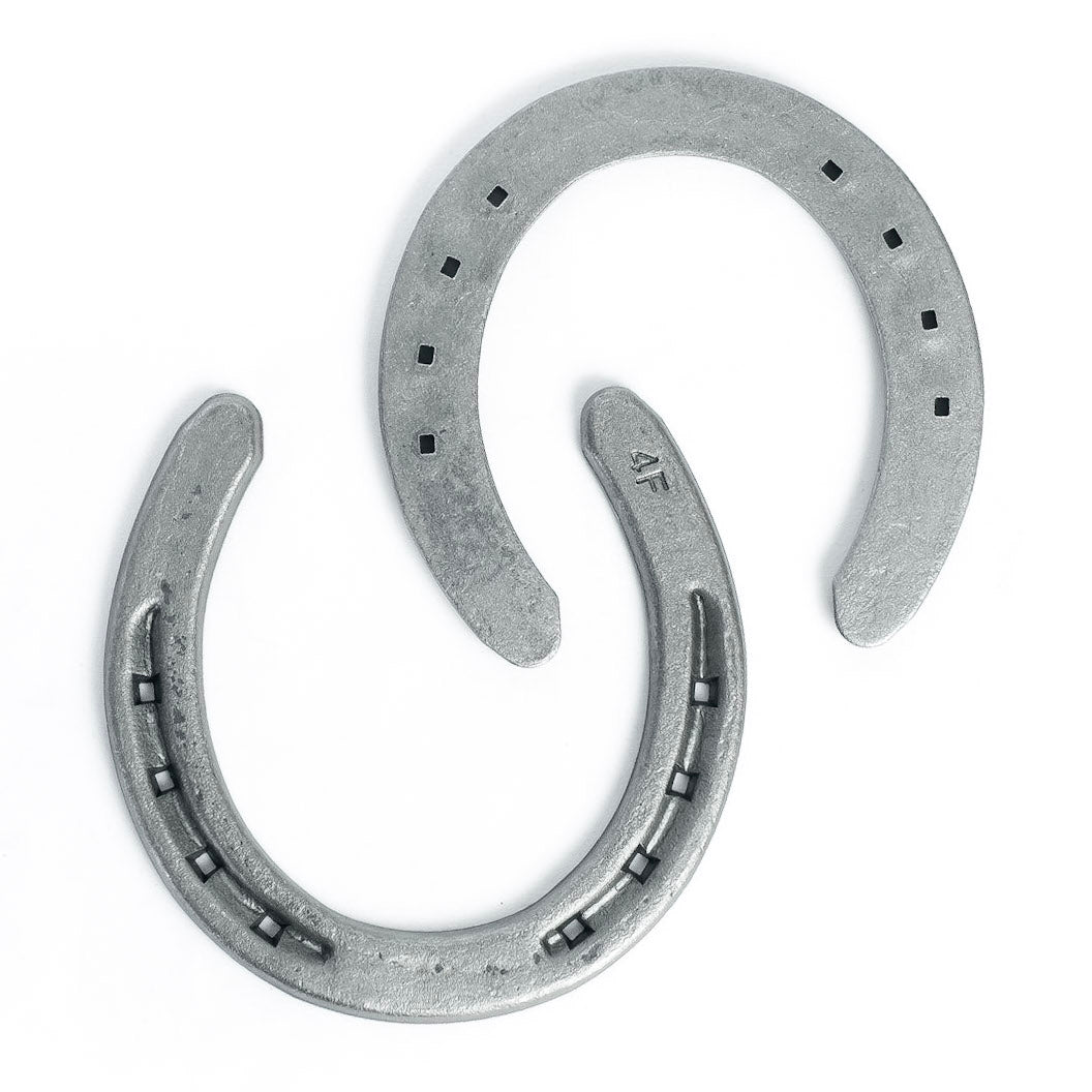 New Steel Horseshoes - RDM Size 1 - R4-F - Sand Blasted Steel - The Heritage Forge