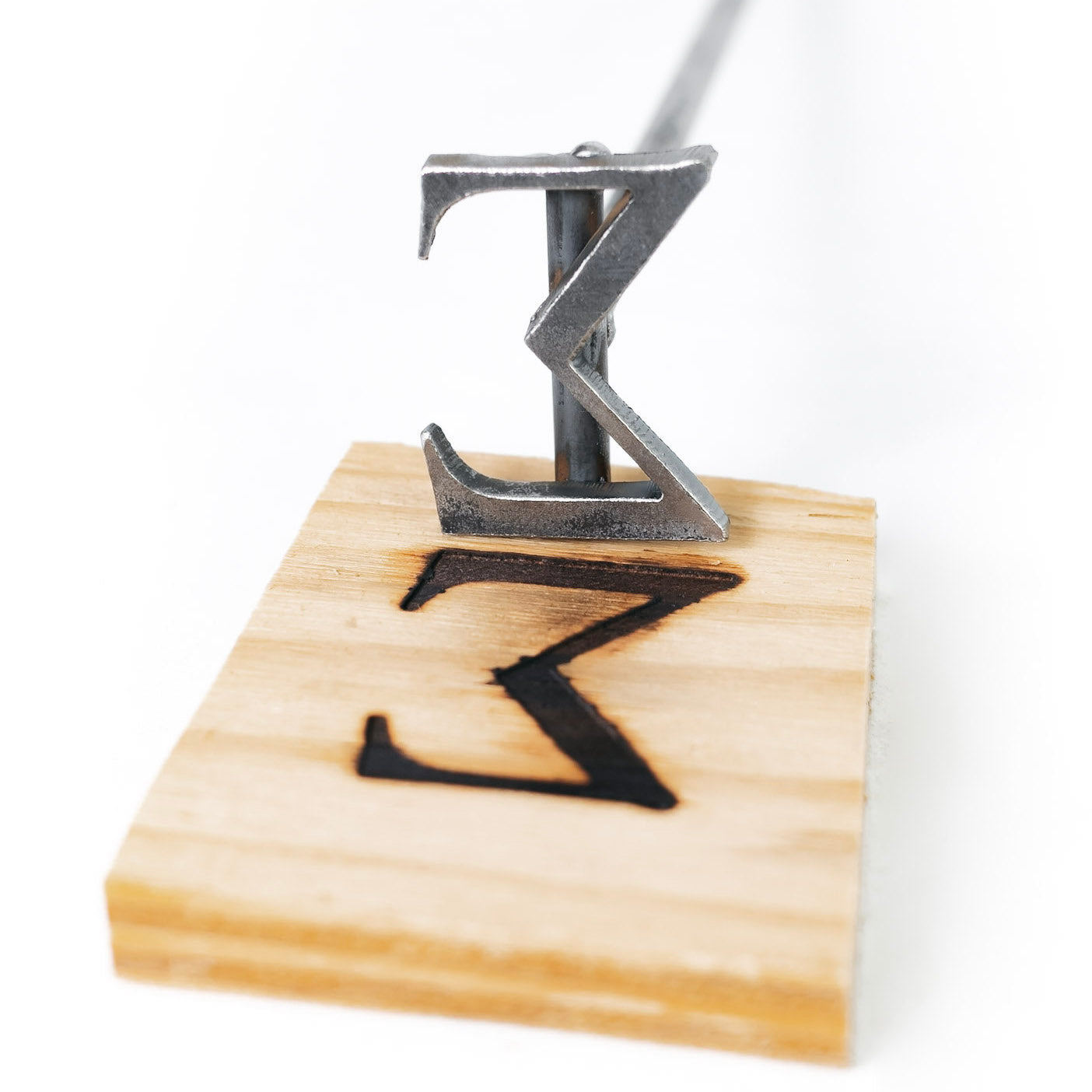 Greek Sigma Branding Iron - 2.5" - BBQ Branding Iron - College - BBQ Branding Iron - College - BBQ, Crafts, Woodworking Projects - The Heritage Forge