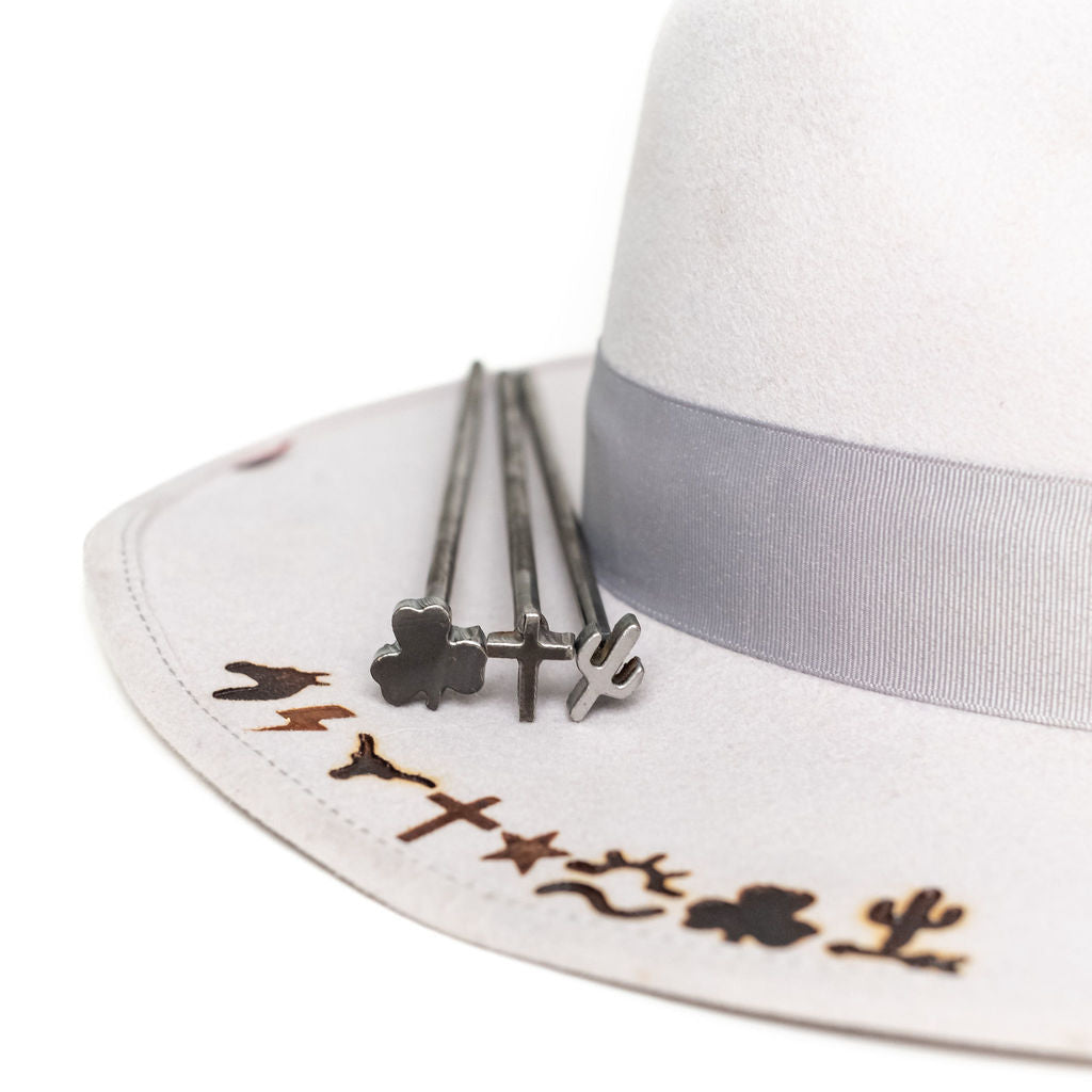 Mini 3/4" Branding Irons Assorted Characters For Branding Hats, Le