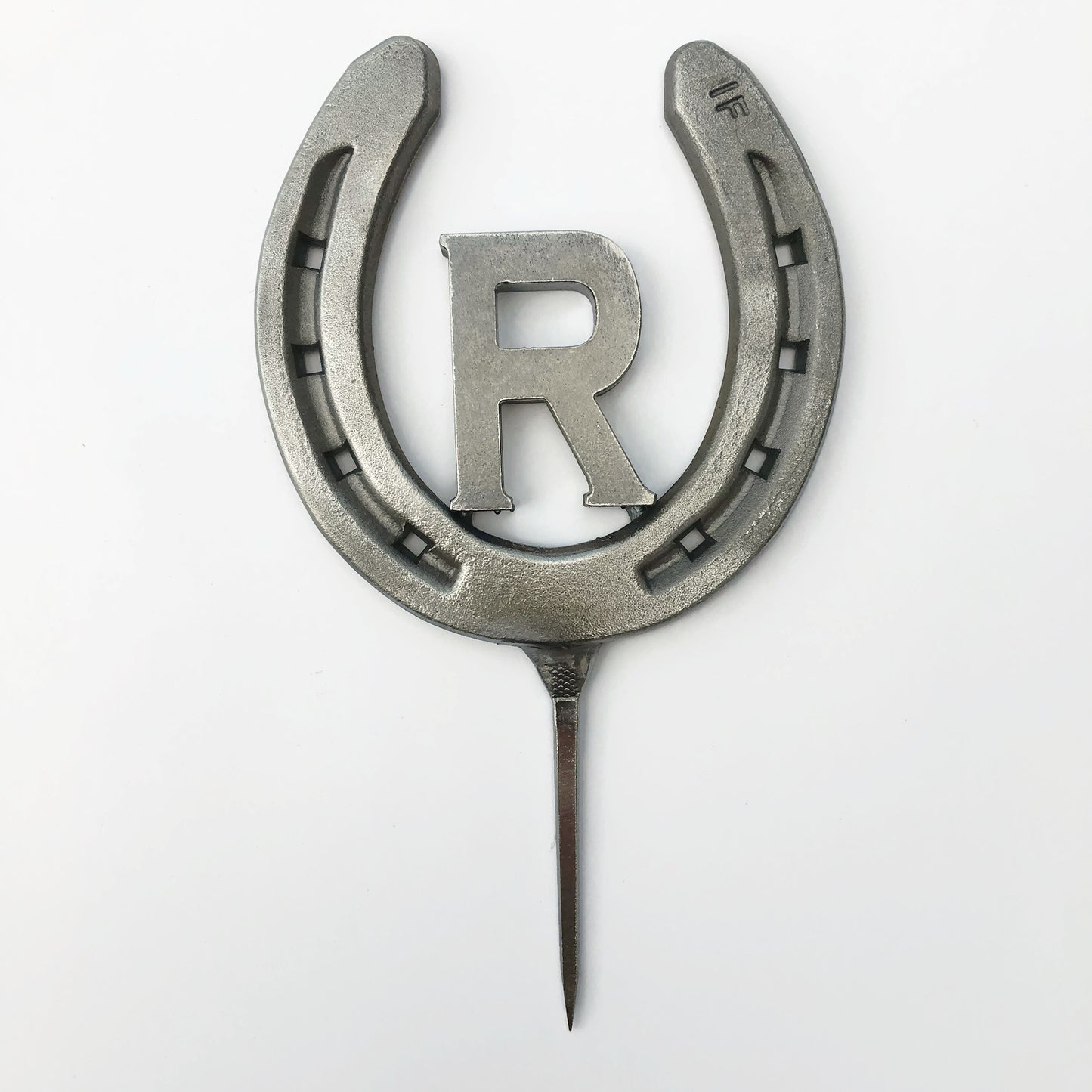 Custom Horseshoe Cake Topper with Initial - Cowboy Wedding