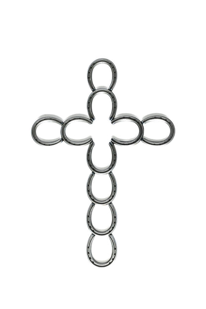 Rustic Horseshoe Cross