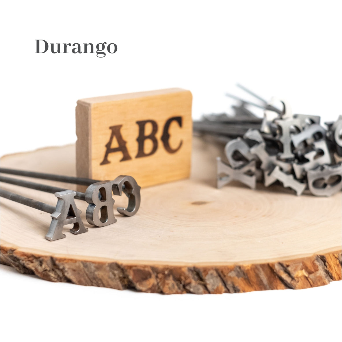 A-Z Alphabet Branding Irons - 1" Tall - Custom Cowboy Monogram - The Heritage Forge