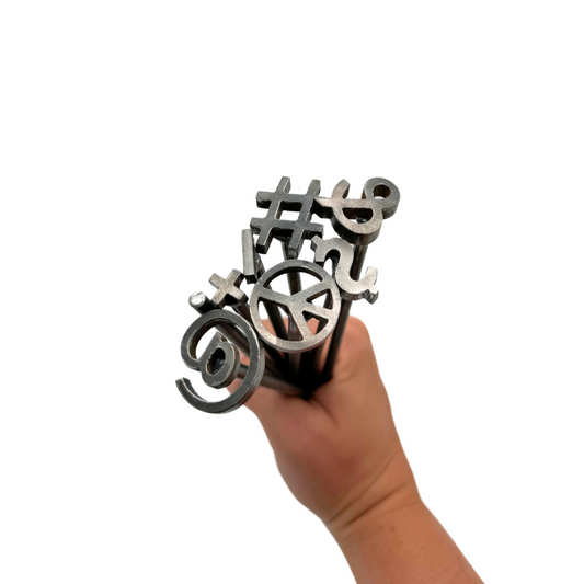 Mini Branding Irons - Symbols Collection - 8 ct