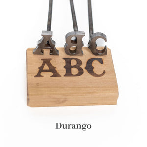 A-Z Alphabet Branding Irons - 1" Tall - Custom Cowboy Monogram - The Heritage Forge