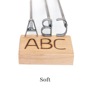 A-Z Alphabet Branding Irons - 1" Tall - Custom Cowboy Monogram - The Heritage Forge