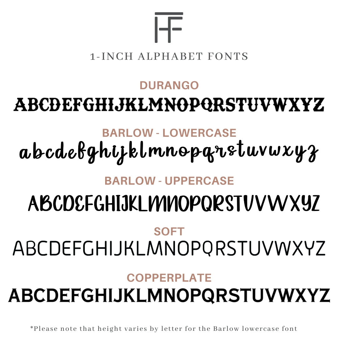 A-Z Individual Letter Mini Branding Irons