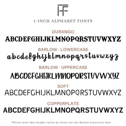 A-Z Individual Letter Mini Branding Irons