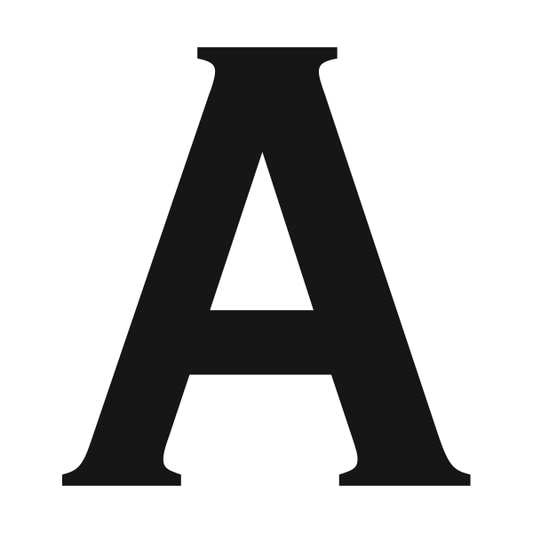 A-Z Alphabet Branding Iron Letters - 1" Tall Copperplate Straight Steel