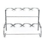 Rustic Double Decker Horseshoe Boot Rack - 4 pairs - The Heritage Forge