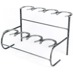 Rustic Double Decker Horseshoe Boot Rack - 4 pairs - The Heritage Forge