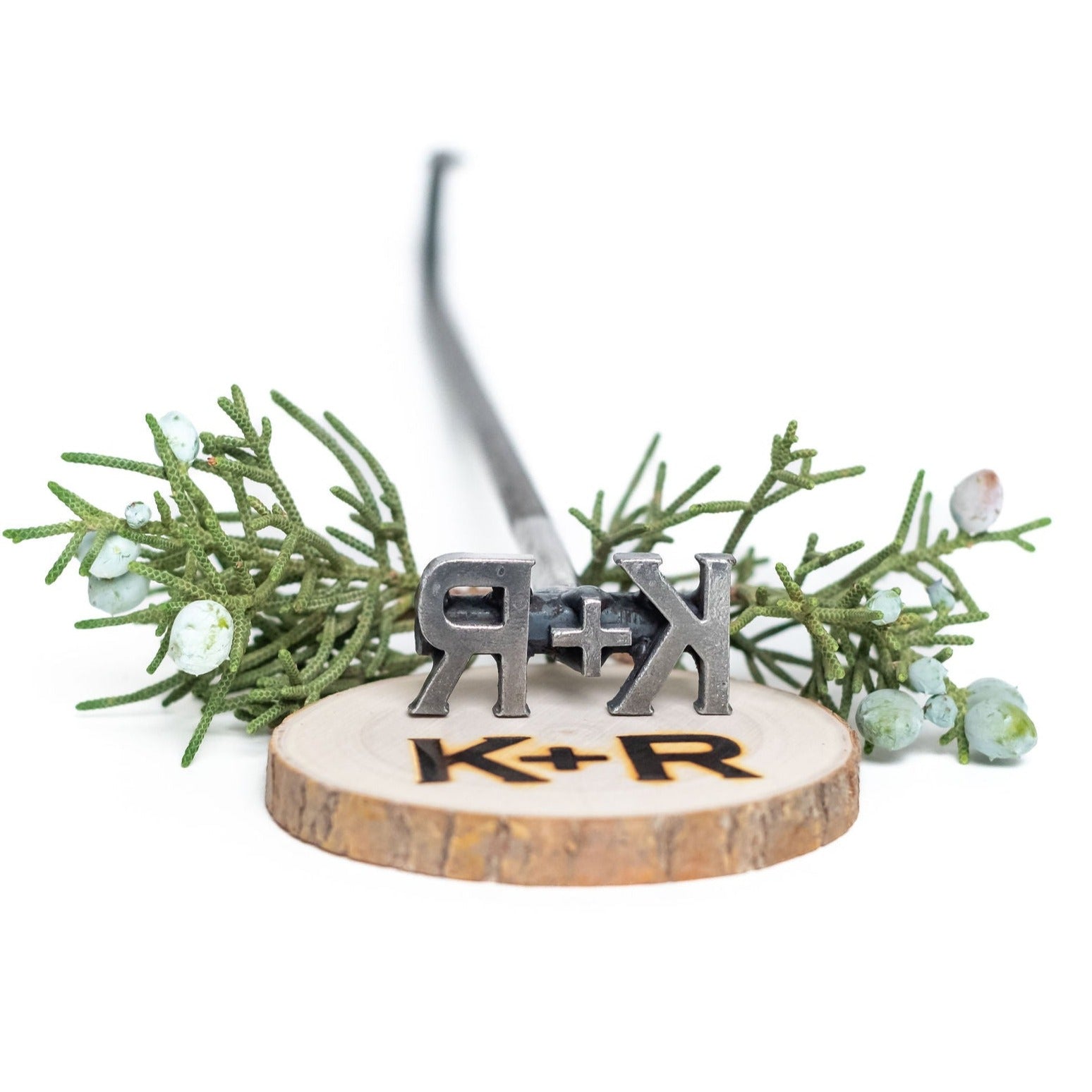 Custom Initial Monogram Branding Iron - 1