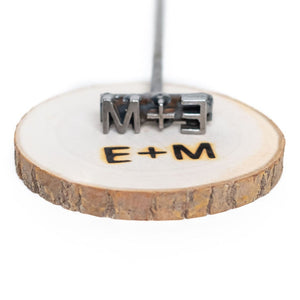 Custom Initial Monogram Branding Iron - 1/2" tall - The Heritage Forge