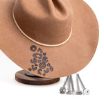 Mini Leopard Print Branding Irons - For Branding Hats, Leather, Wood, Felt, Cowhide - The Heritage Forge