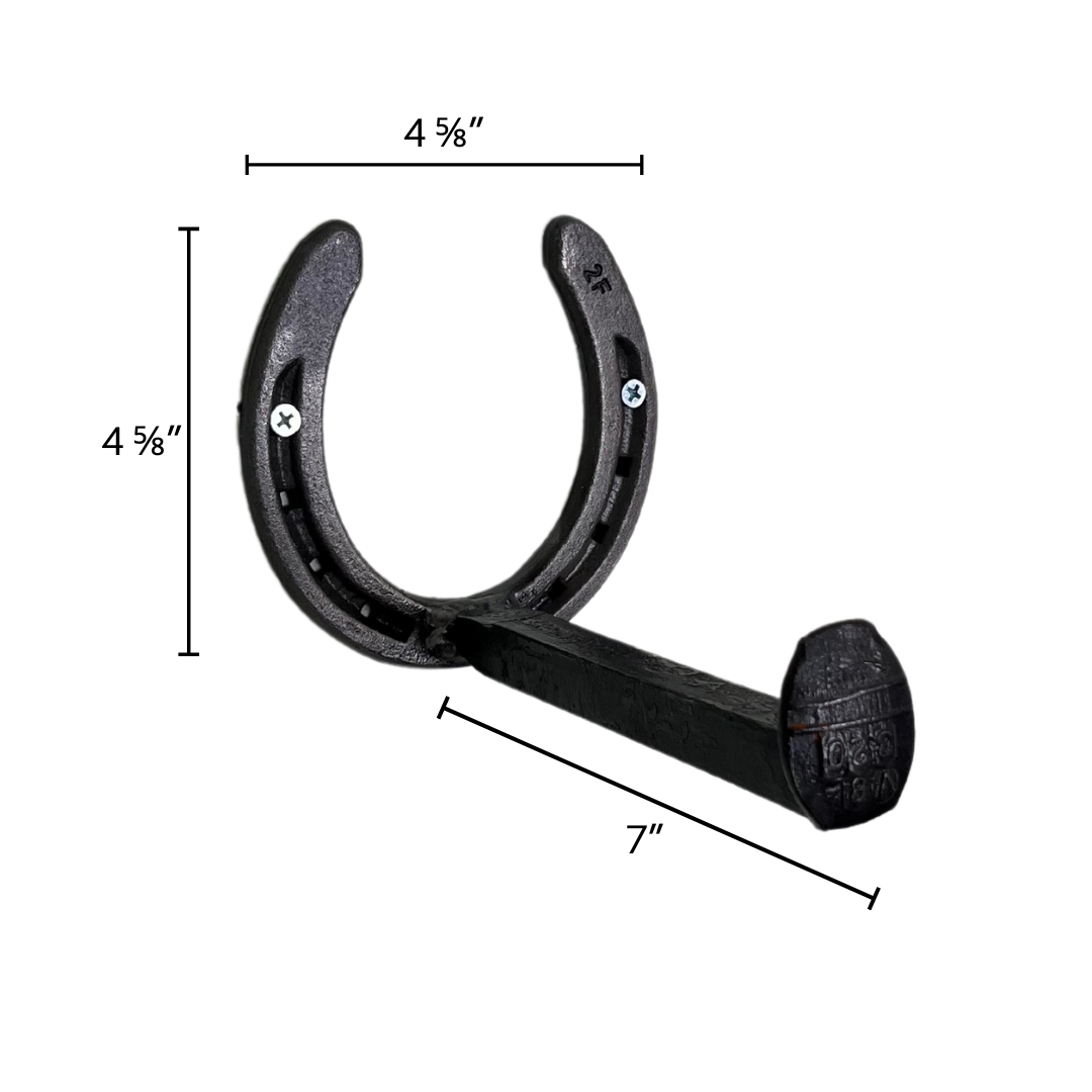 Horseshoe Railroad-Spike Toilet Paper Holder - The Heritage Forge