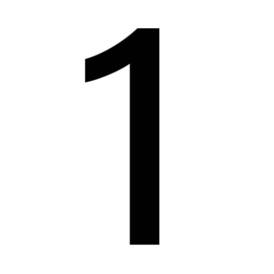 0-9 Number Branding Iron Numbers - 1/2" Original Straight Steel