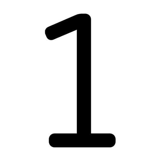 0-9 Number Branding Iron Numbers - 1" Tall Soft Straight Steel