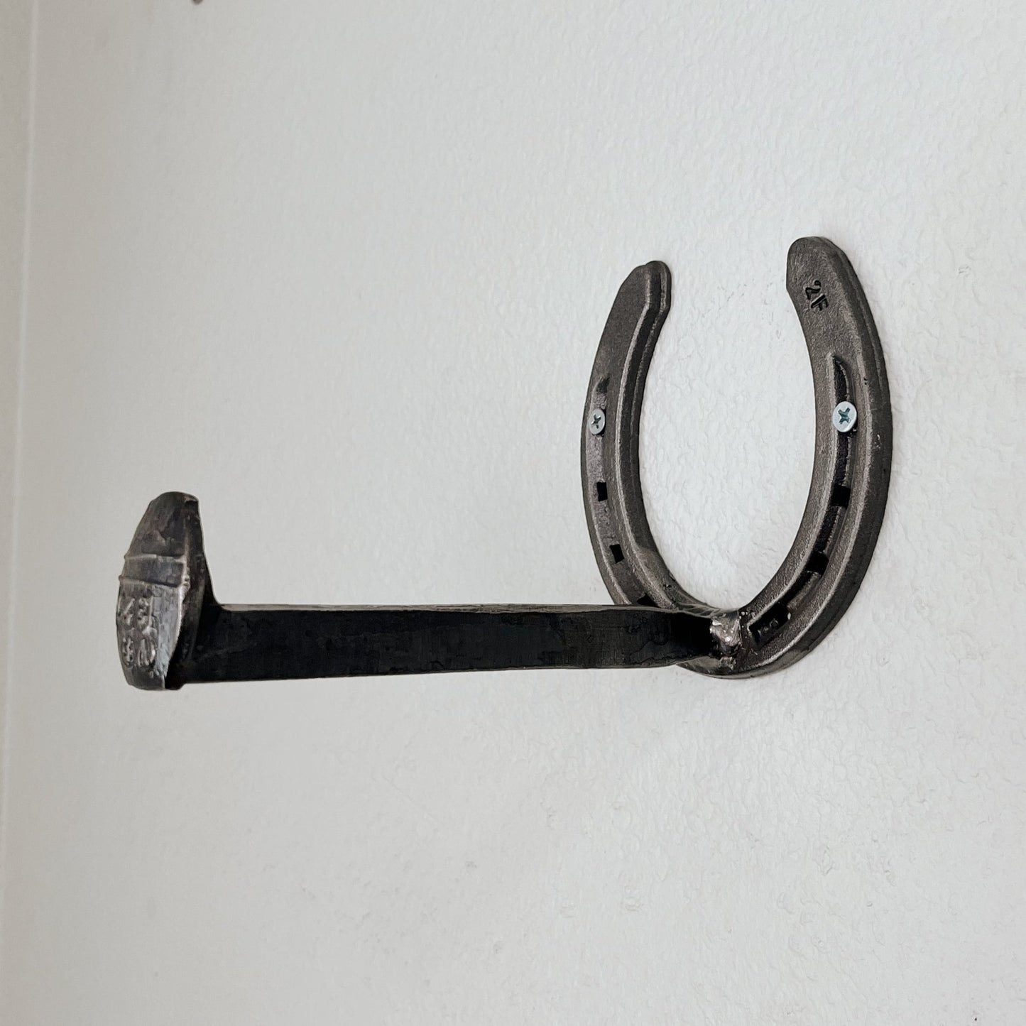 Horseshoe Railroad-Spike Toilet Paper Holder - The Heritage Forge