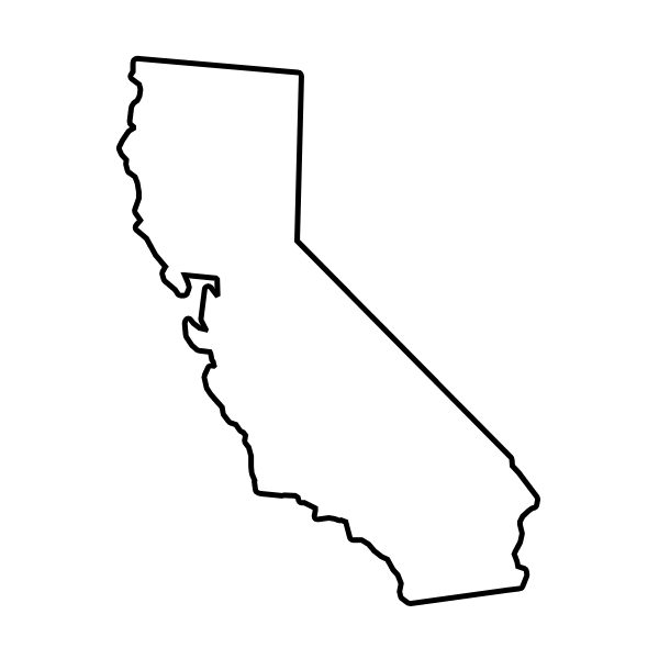 States of America Mini Branding Irons States Outlines - 1" Tall Straight Steel