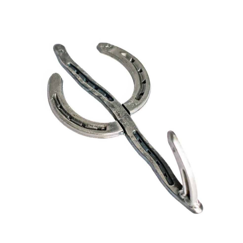 Rustic Horseshoe Cactus Hanger Hooks - Set of 3