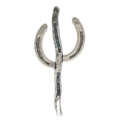 Rustic Horseshoe Cactus Hanger Hooks - Set of 3