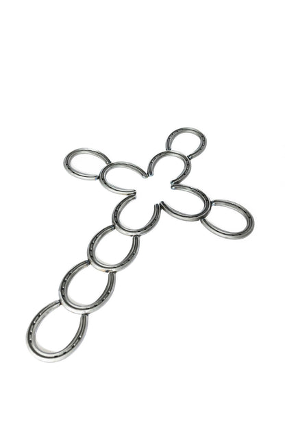 Rustic Horseshoe Cross