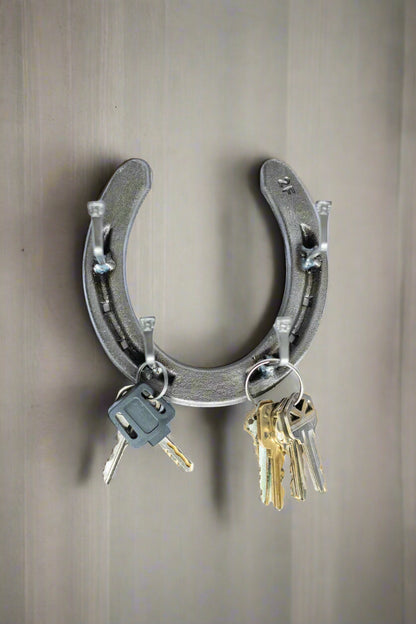 The Heritage Forge - Horseshoe and Horseshoe Nail Key Holder