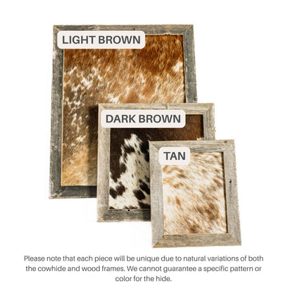 Wedding Branding Ceremony Kit | Cowhide Frame and Custom Heart Monogram Branding Iron
