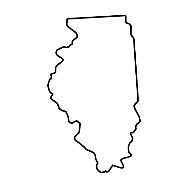 States of America Mini Branding Irons States Outlines - 1" Tall Straight Steel