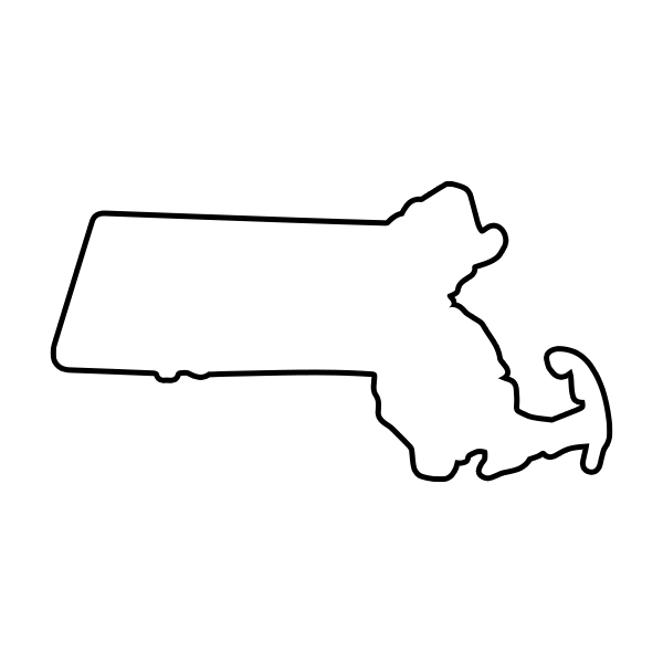 States of America Mini Branding Irons States Outlines - 1" Tall Straight Steel