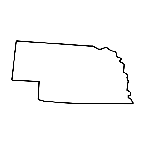 States of America Mini Branding Irons States Outlines - 1" Tall Straight Steel