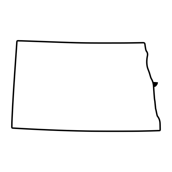 States of America Mini Branding Irons States Outlines - 1" Tall Straight Steel