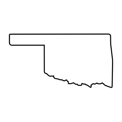 States of America Mini Branding Irons States Outlines - 1" Tall Straight Steel