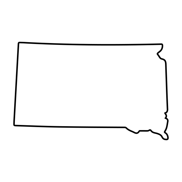 States of America Mini Branding Irons States Outlines - 1" Tall Straight Steel