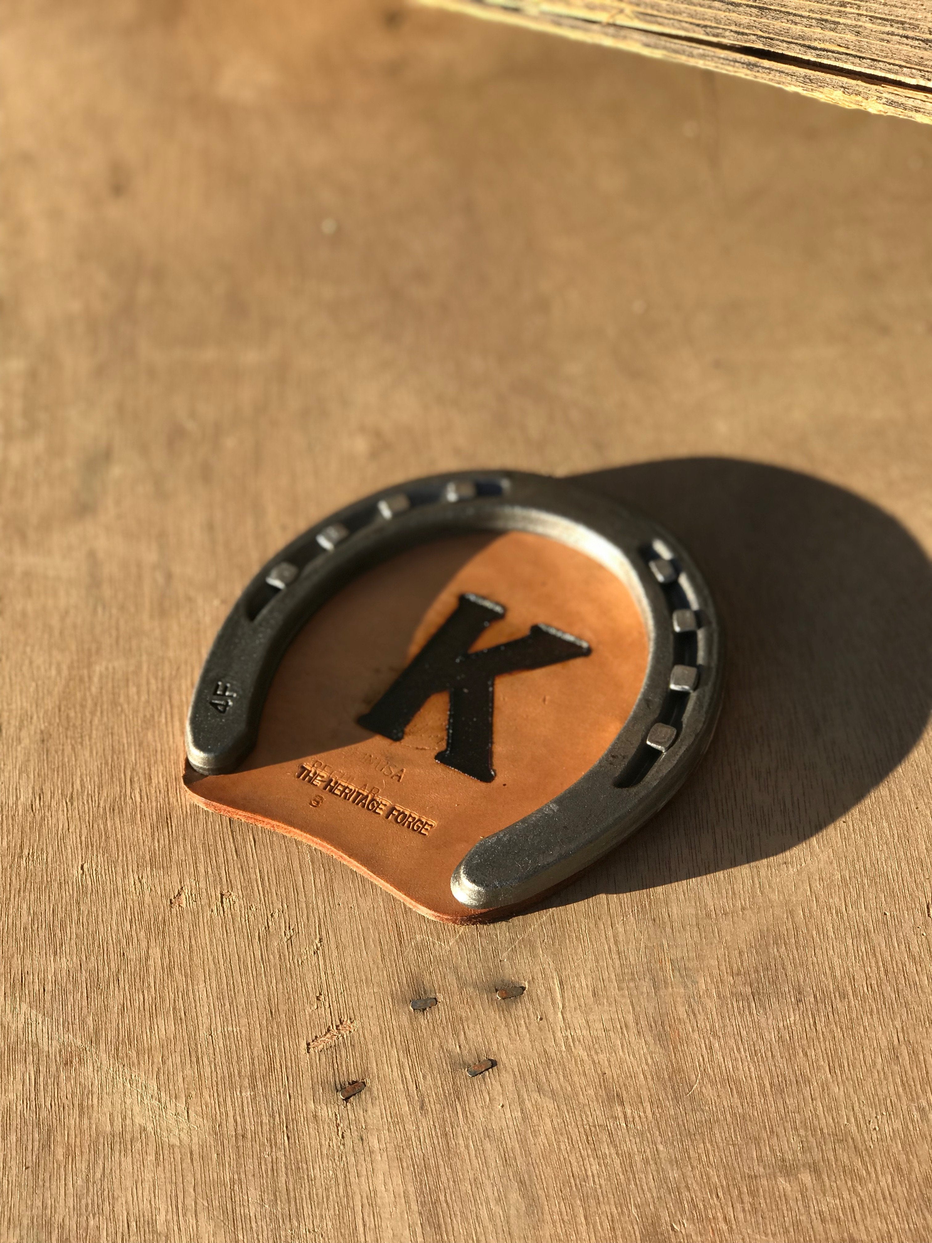 Custom Rustic Horseshoe Drink Coaster - The Heritage Forge