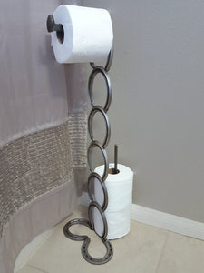 Horseshoe and Railroad-Spike Toilet Paper Holder - The Heritage