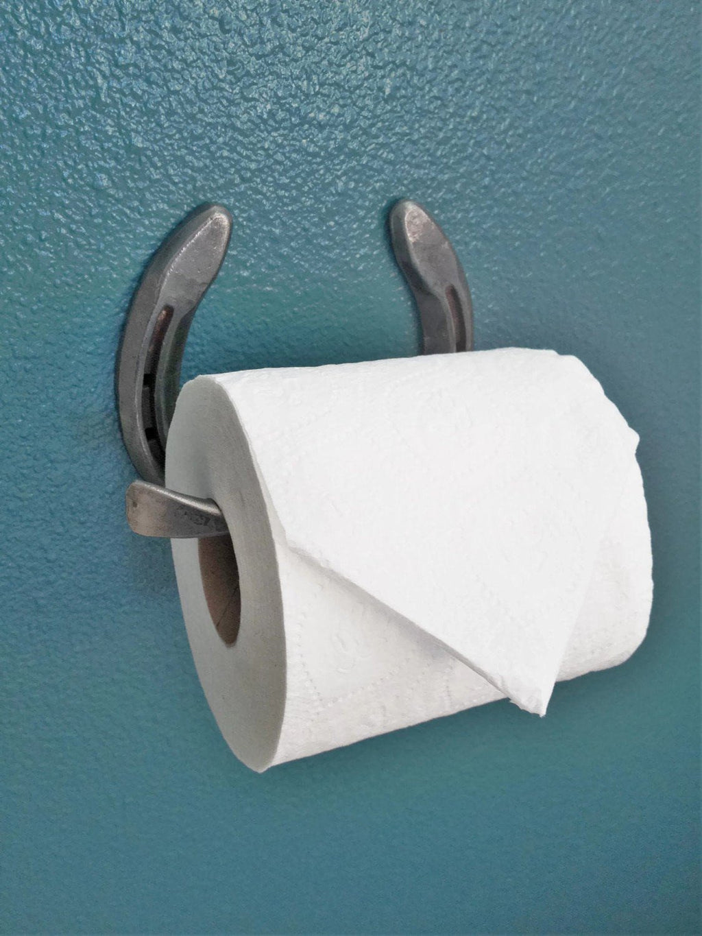 Rustic Horseshoe Toilet Paper Holder - The Heritage Forge