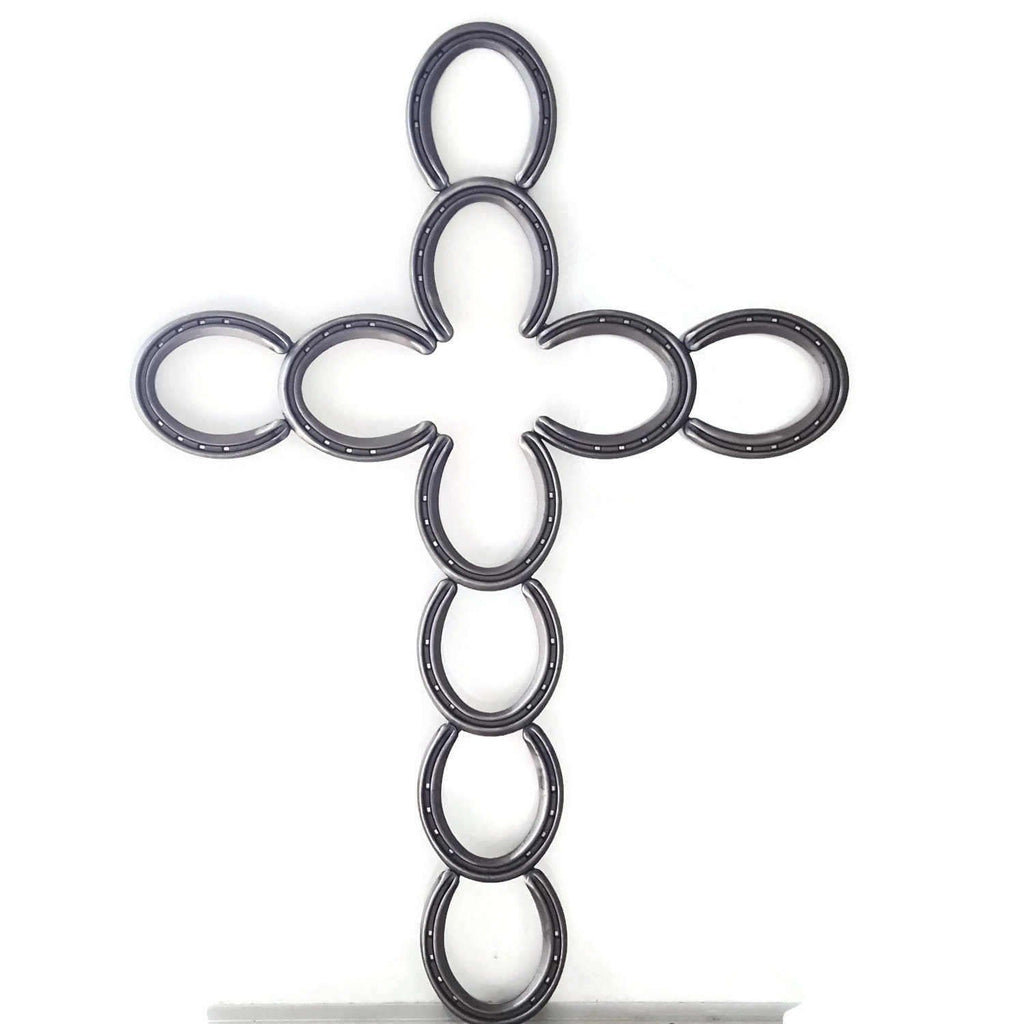 Rustic Horseshoe Cross - The Heritage Forge