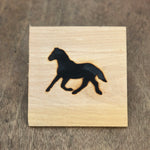 Horse Silhouette Brand - 3.5" - BBQ, Crafts, Woodworking Projects - The Heritage Forge