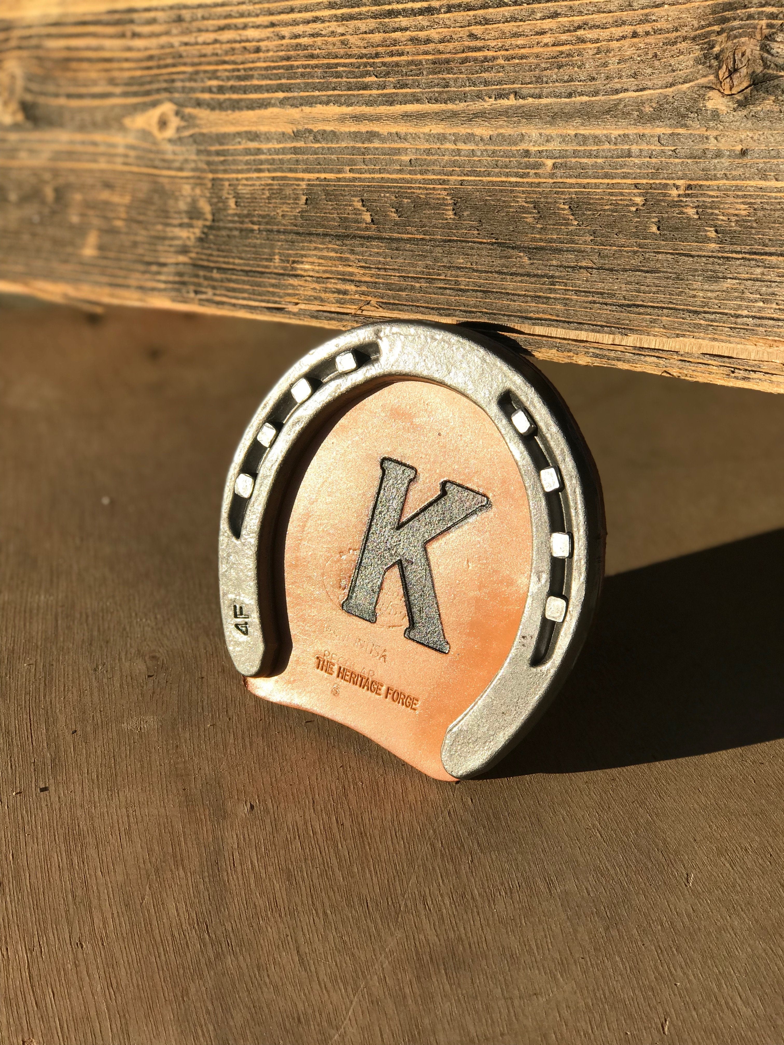 Custom Rustic Horseshoe Drink Coaster - The Heritage Forge