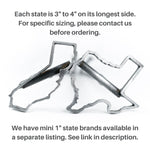 States of America Rustic Branding Irons - BBQ, Crafts, Woodworking Projects - The Heritage Forge